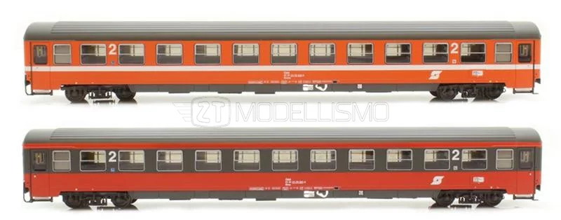 ACME 55180 Set di 2 carrozze di 2cl Bmoz Bmz Adria Express ÖBB H0 2tmodellismo